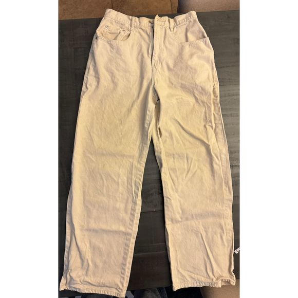 Vintage 90's Fore Warned Wide Leg Pants - subtle stripes - Sz 10 - Picture 2 of 14